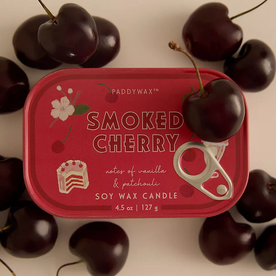 Paddywax Bistro Smoked Cherry Tin Soy Candle