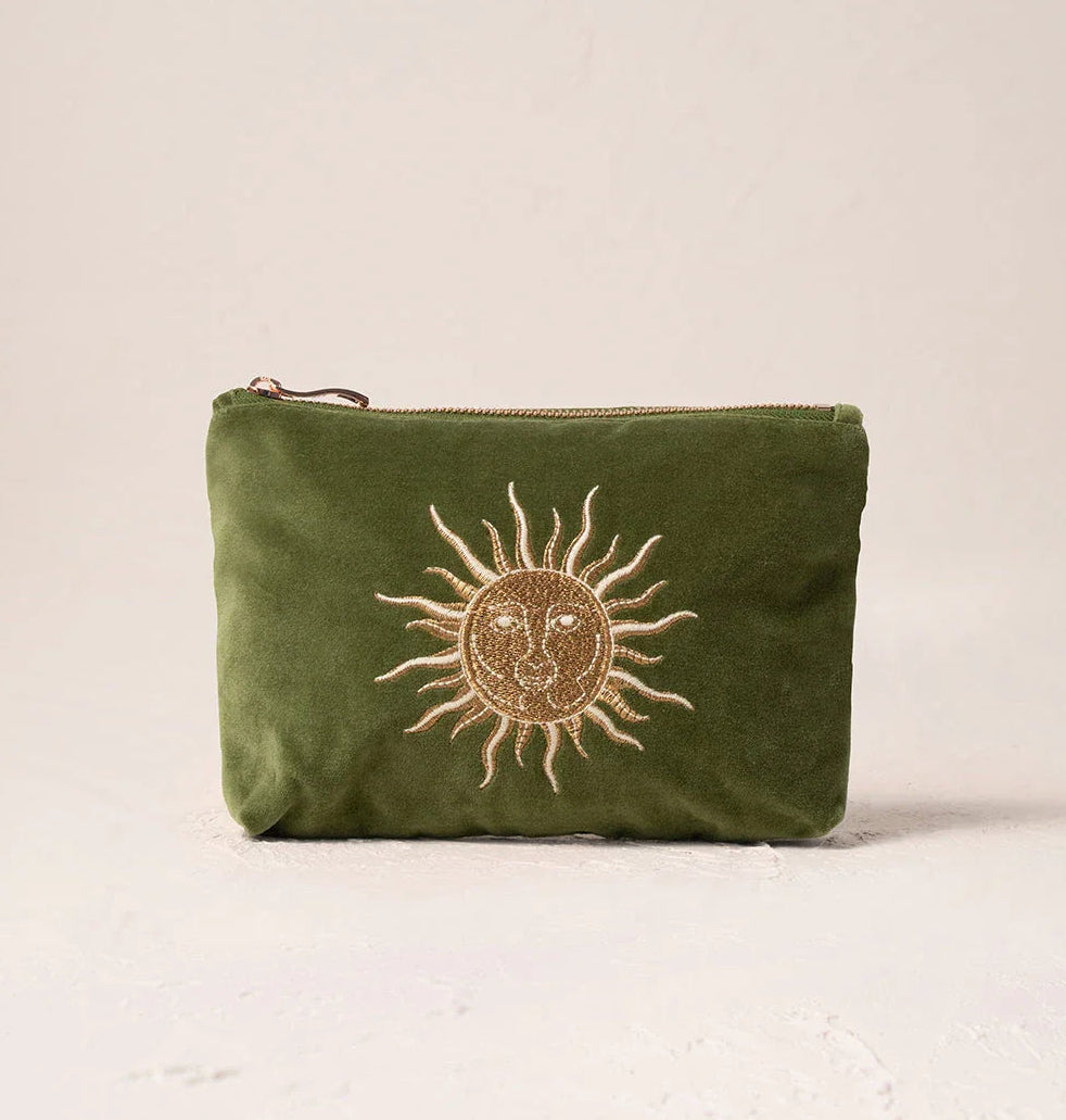 Sun Goddess Mini Pouch Fern Green