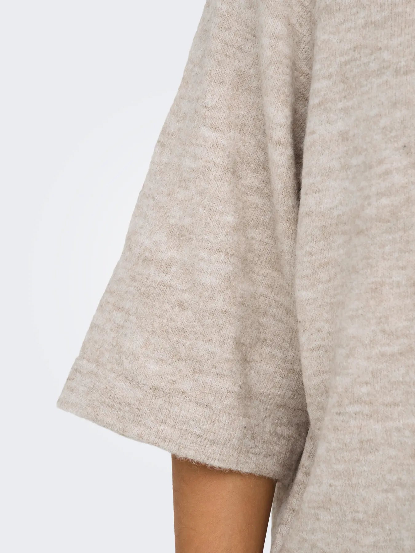 ONLY Simoni Boxy 3/4 Knit in Stone