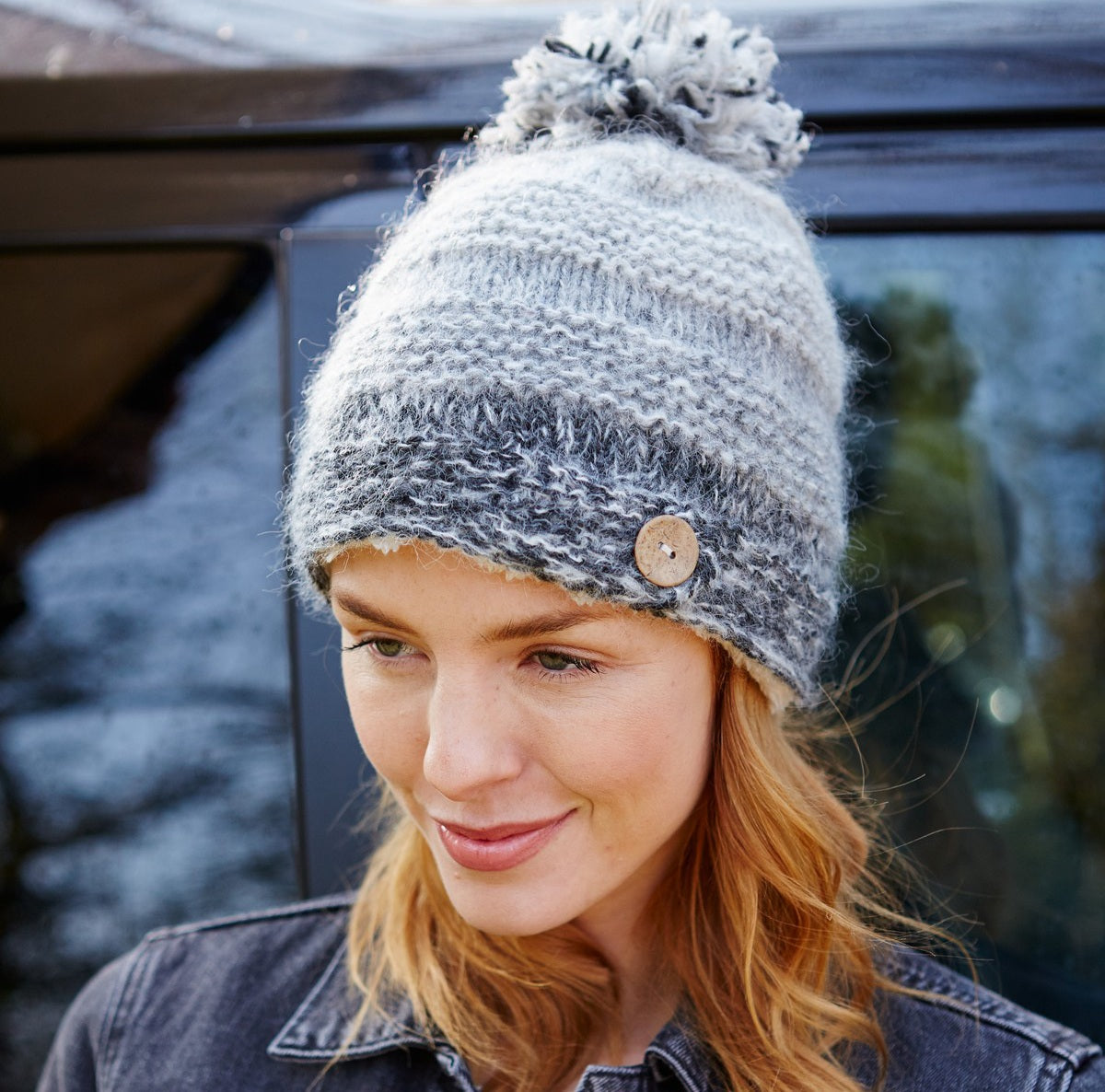 Sierra Nevada Bobble Beanie Smoke
