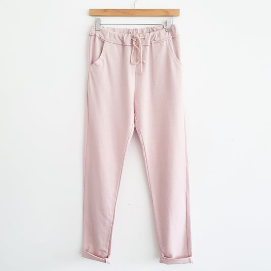 Cotton Lounge Pants in Pink