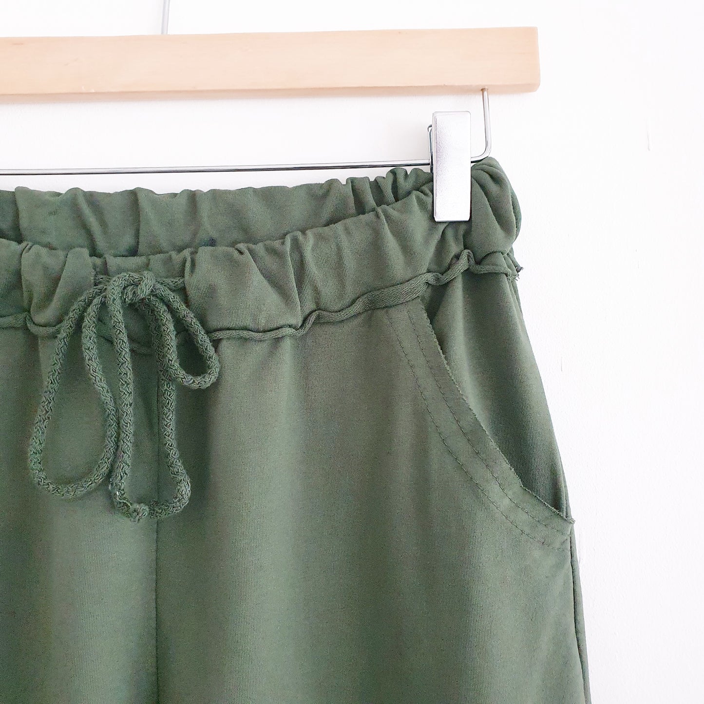 Cotton Lounge Pants in Khaki