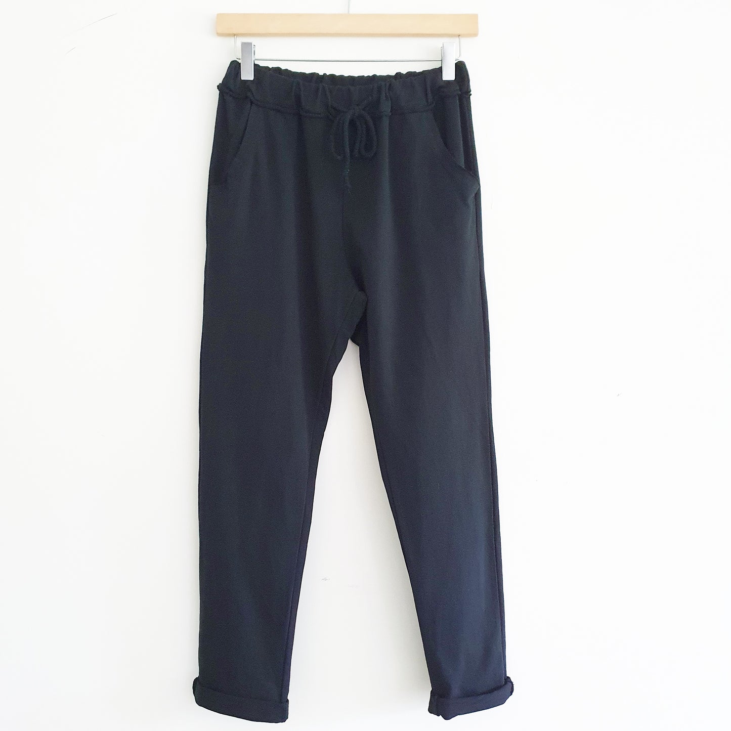 Cotton Lounge Pants in Black