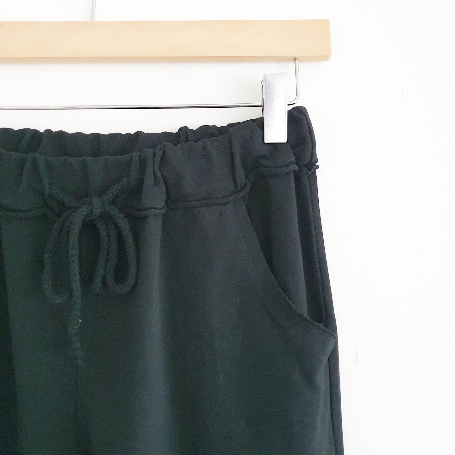 Cotton Lounge Pants in Black