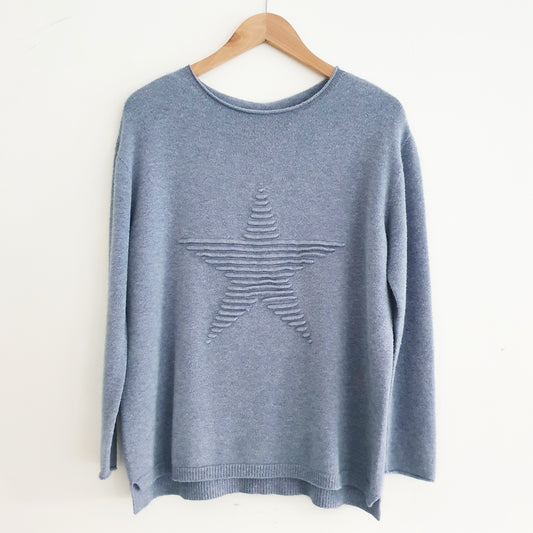 Stella Star Jumper Denim Blue