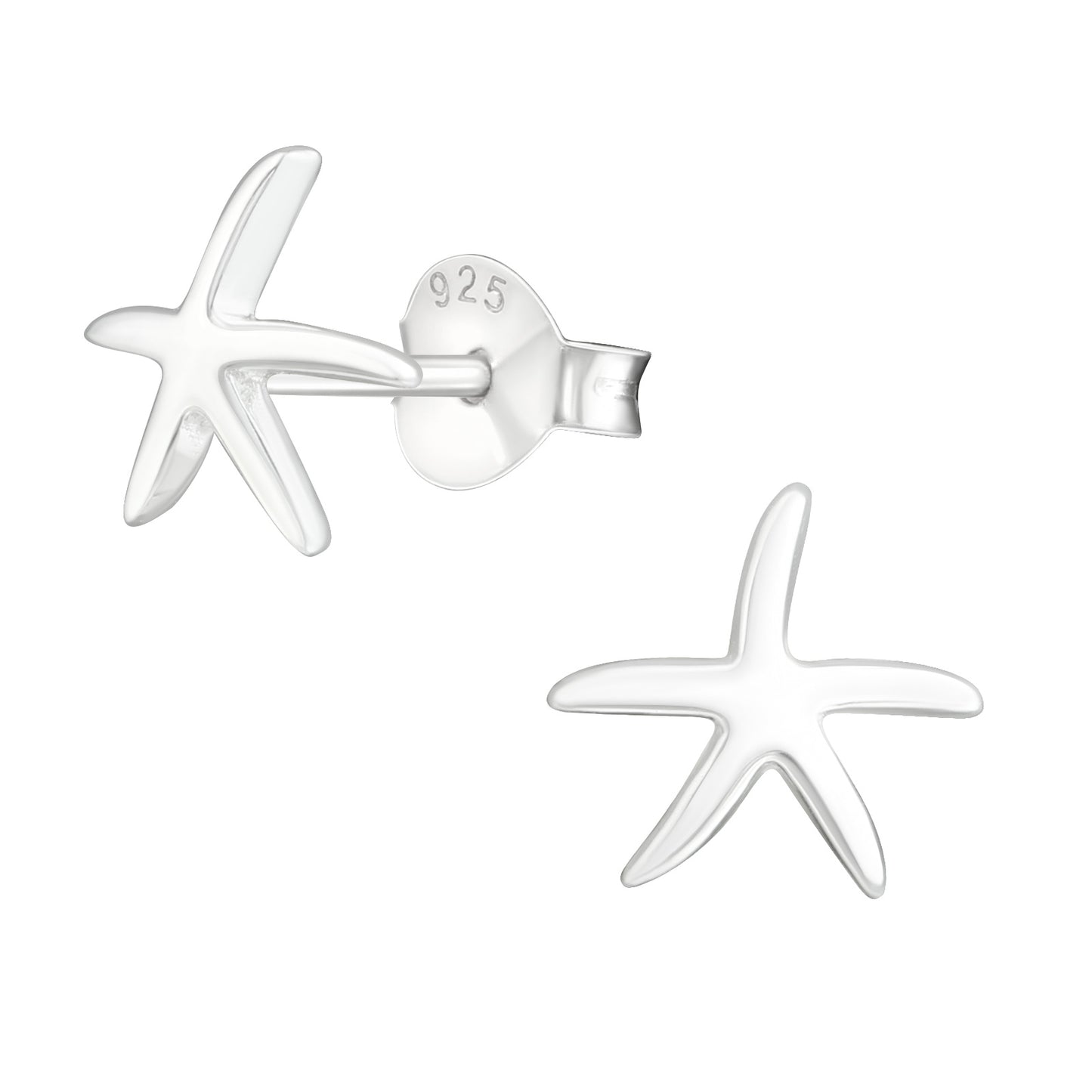Ophelia Silver Star Studs