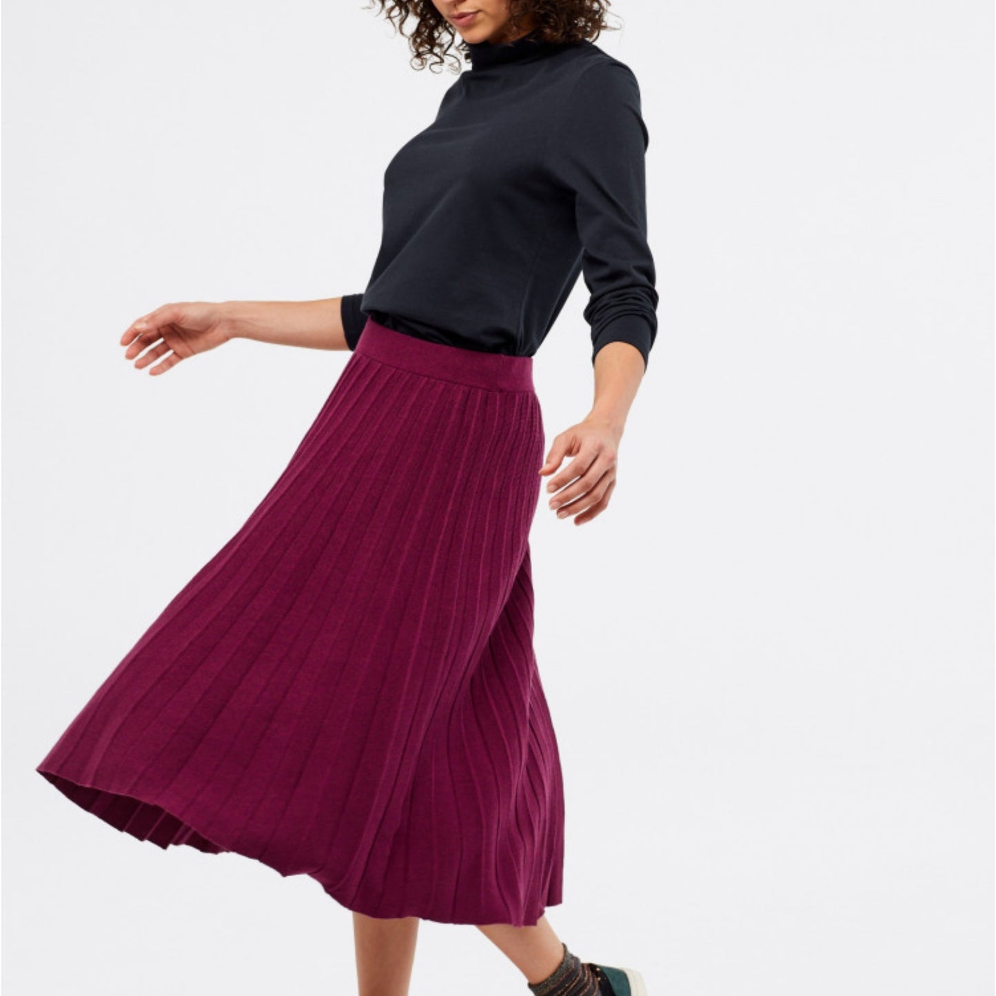 Penelope Polo Neck Jersey Top
